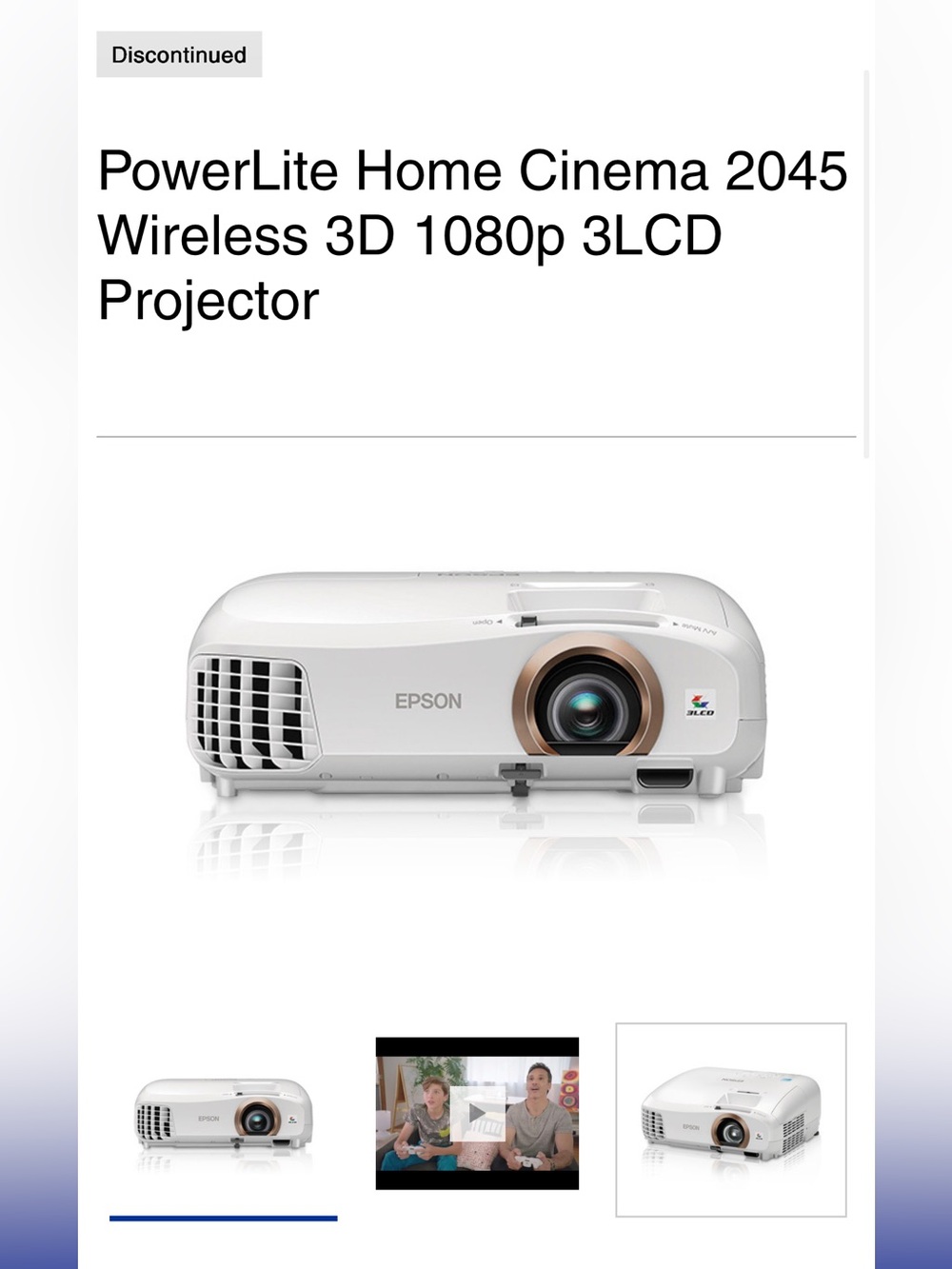 Epson Powerlite 2045 Projector